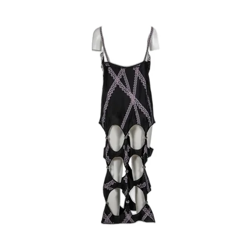 Lace Motif Suan Pan Dress / Blk
