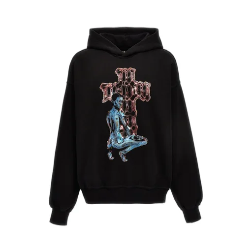 Misbhv Sequin Embellished Graphic Hoodie