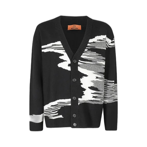 Missoni V-Neck Intarsia Knitted Cardigan