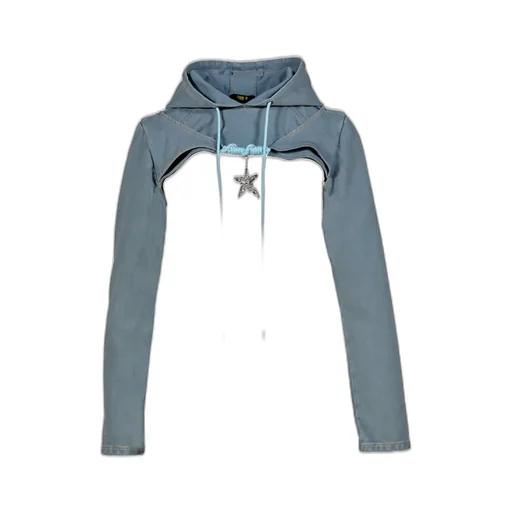 Micro Hoodie / Blu
