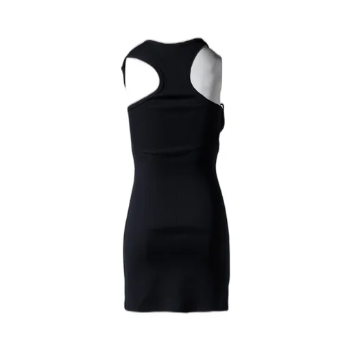 Double Buckle 90's Rib Dress / Blk
