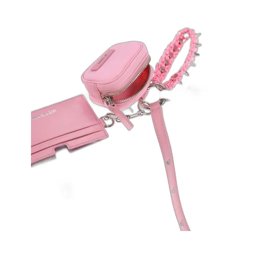Pink Airpod Case &Amp; Mirror Card Holder / Pnk
