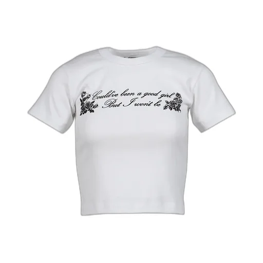 Sunni Crop T-Shirt / Wht