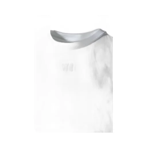 Essential Jsy Shrunken Tee W/Puff Logo / Wht