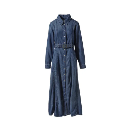 Light Denim Maxi Dress / Blue