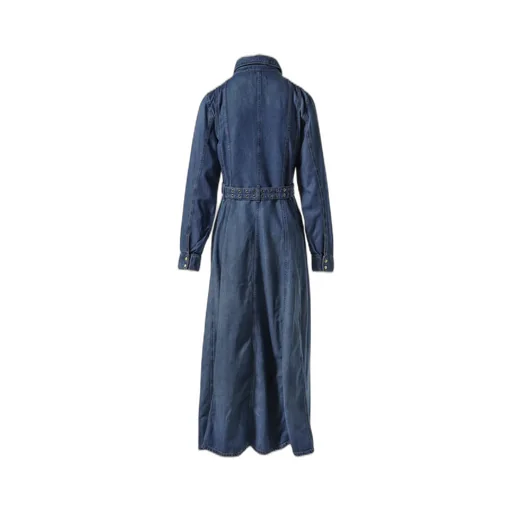 Light Denim Maxi Dress / Blue