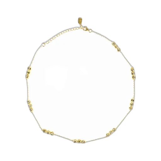 Mini Triple Box Necklace / Gold
