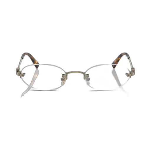 Miu Miu Eyewear Oval Frame Glasses