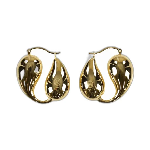Quote Hoop Earring / Gold
