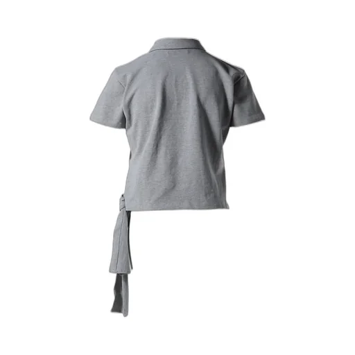 Trim Polo T-Shirt / Gray