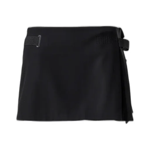 Pleated Wrap Skirt / Black