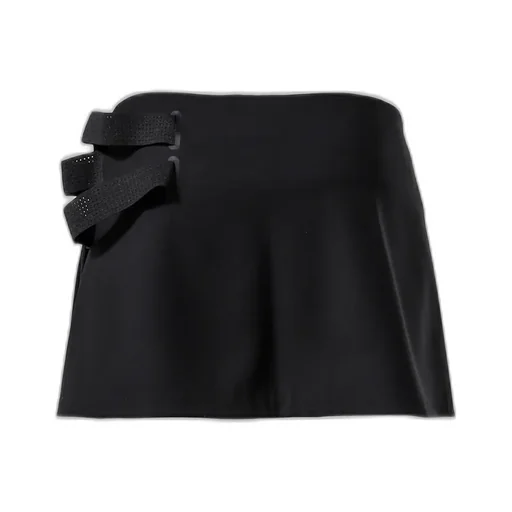 Pleated Wrap Skirt / Black