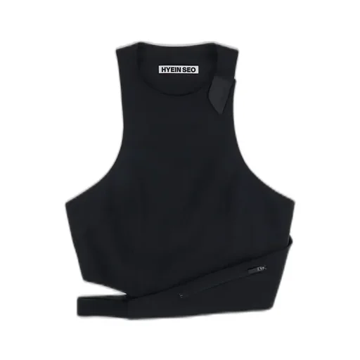 Cinched Halter Top / Black