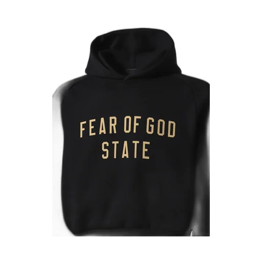 Fleece Cropped Hoodie / Black