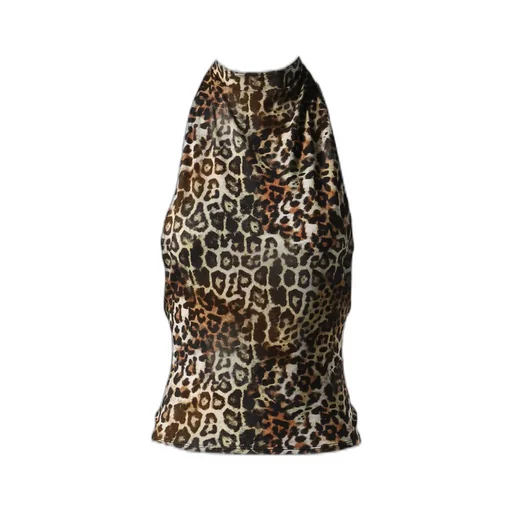Leopard Zene Backless Top / Leopard
