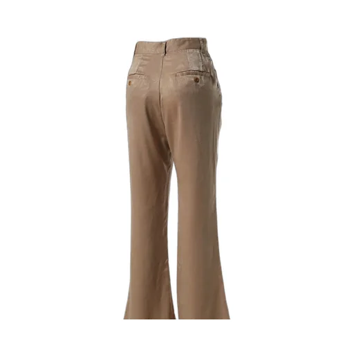 Satin Bell Bottom Pants / Bei