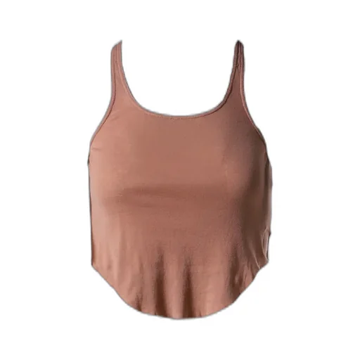 Basic Tank Cropped / Dark Pink