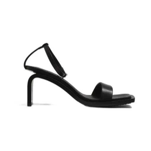 Stream Leather Sandals / Black