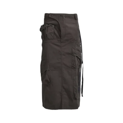 Strap Cargo Maxi Skirt / Kha Gry