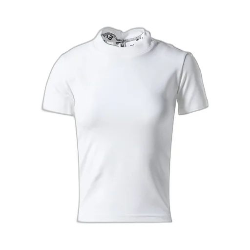 Evergreen Triple Collar Fitted T-Shirt / Wht