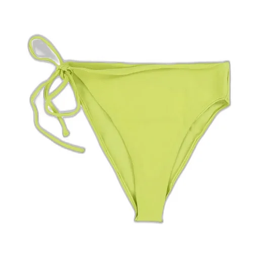 Knit Wrap Bikini Bottom / Lime