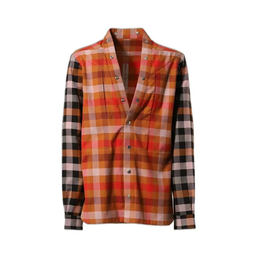 Larry Fogpocket Shirt / Clay Plaid Blk Plaid