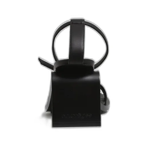 Stream Leather Sandals / Black