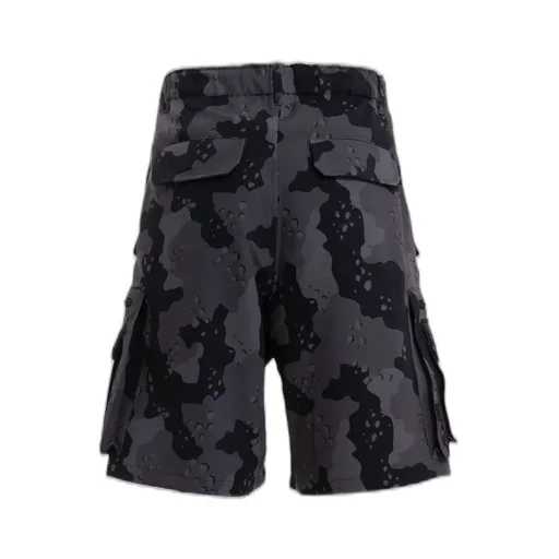 Camo Cargo Shorts / Black Camo