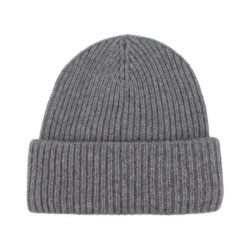 Mc2 Saint Barth Logo Patch Ribbed Beanie