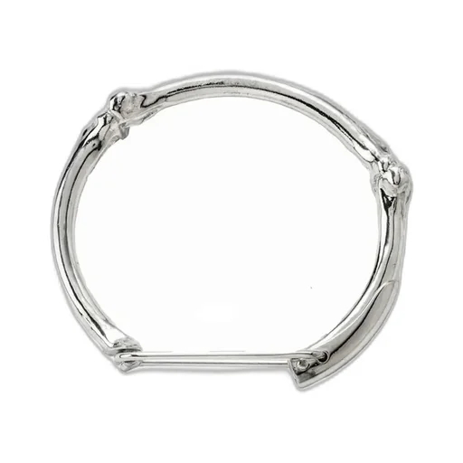 Bone Shaped Clip Caff.-M- / Sil