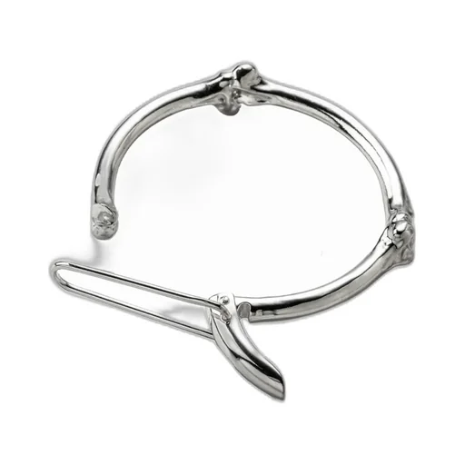 Bone Shaped Clip Caff.-M- / Sil