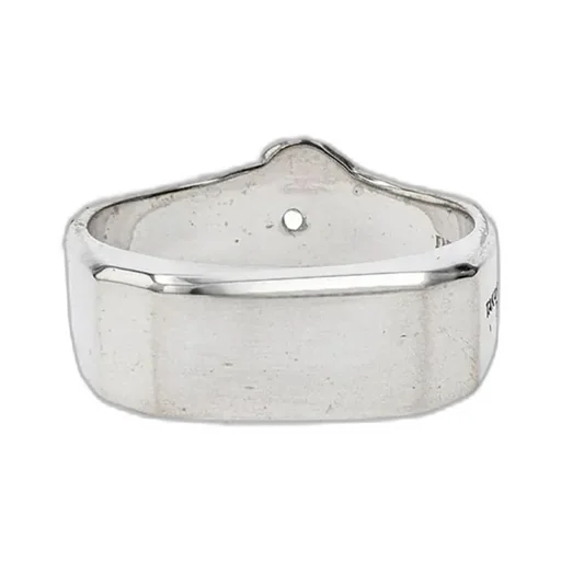 Born Shaped Signet Ring.-S- / Sil
