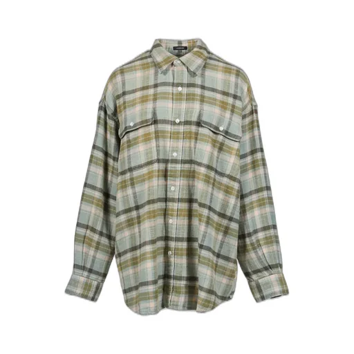 Boyfriend Shirt/ Turquoise Plaid