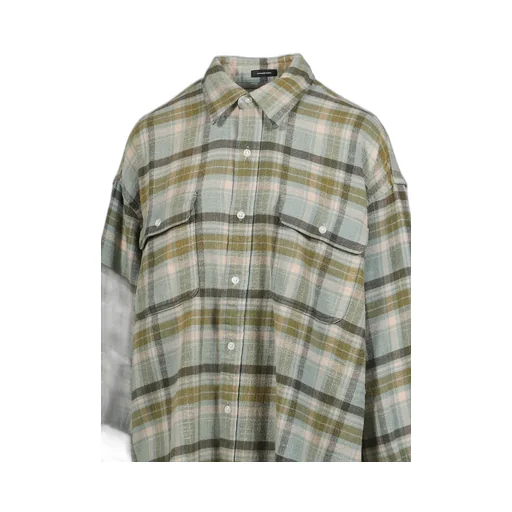 Boyfriend Shirt/ Turquoise Plaid