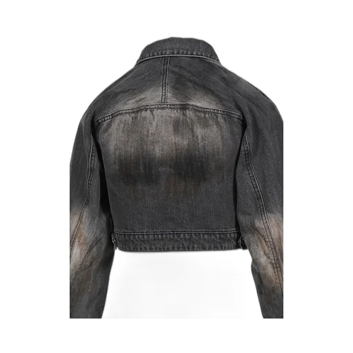 Crop Denim Jacket / Blk