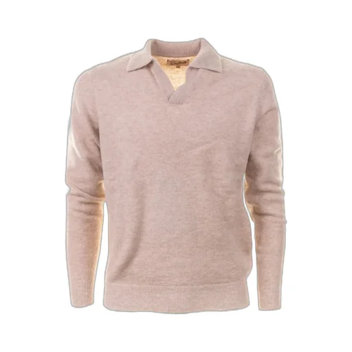 Mc2 Saint Barth Long-Sleeved Knitted Polo Shirt
