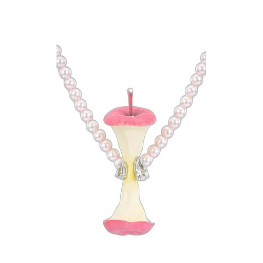 Apple Core Pearl Necklace / Pnk