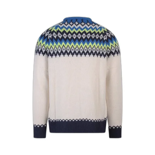 Mc2 Saint Barth Long Sleeved Logo Intarsia Knit Jumper