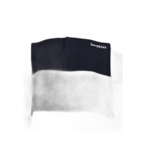 Serif Logo Cashmere Rugby Polo / Heather Gry/Dark Nvy