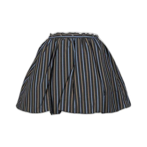 Stripe Puffy Skirt / Blue Stripes