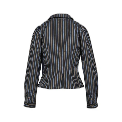 Hello Kitty Shirt / Dark Blue Stripes