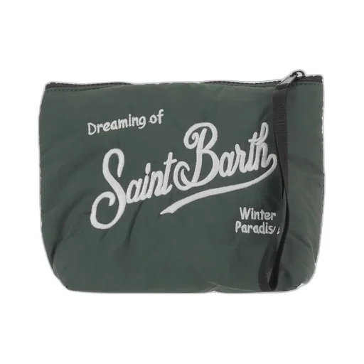 Mc2 Saint Barth Logo Nylon Clutch Bag
