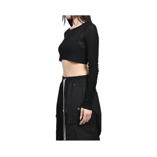 Ls Crop T / Blk