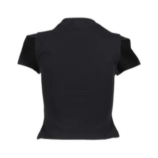 Paris Tourist Front Sleeve Baby T-Shirt / Blk