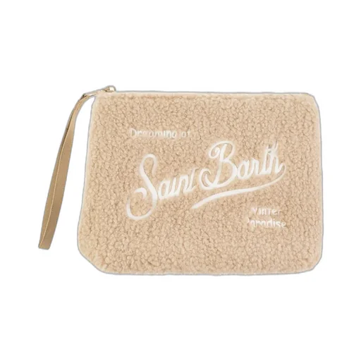 Mc2 Saint Barth Knitted Beanie And Pouch Set