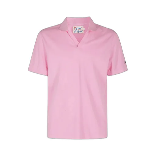 Mc2 Saint Barth Charles Piquet Buttonless Polo Shirt