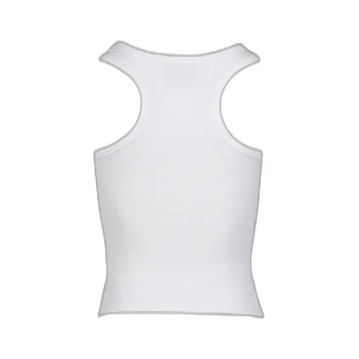 Crystal Biker Cross Tanktop / Wht