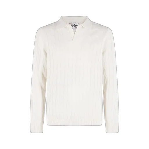 Mc2 Saint Barth Downing Braid Polo Sweater