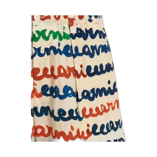 Marni Handwriting Printed Poplin Shorts