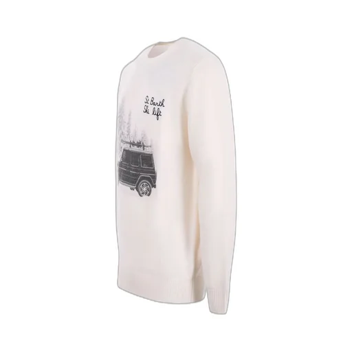 Mc2 Saint Barth Heron Print Sweater